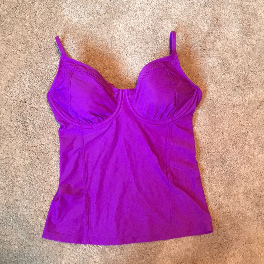 Athleta tankini top nwot 36D/DD awesome pink